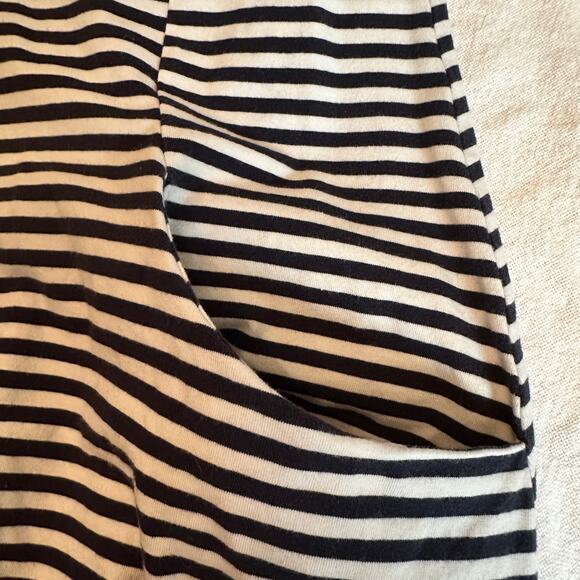 Object Collectors Item Objdira Dress sz XL Navy White‎ Striped Cotton Pockets - Picture 10 of 11
